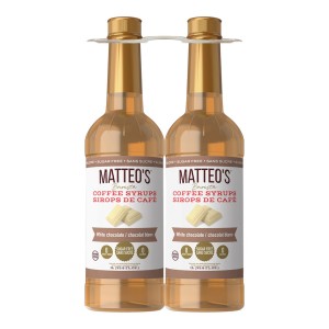 Matteos White Chocolate Flavoured Coffee Syrup